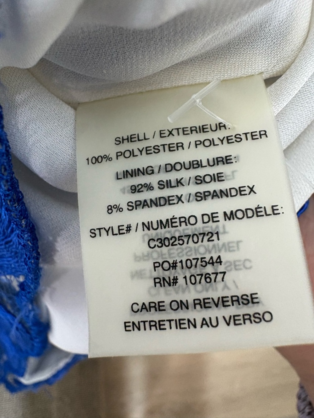 Alice + Olivia Cobalt Blue Sleeveless Circle Lace Sheath Dress Silk Lined - Picture 13 of 14